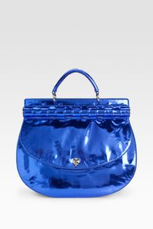 Versace Hinge Flap Satchel - Lyst