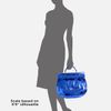 Versace Hinge Flap Satchel in Blue - Lyst