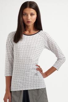 Z Spoke by Zac Posen Cursive Heart-print Top - Lyst