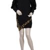 3.1 Phillip Lim Barogue Beaded Drape Long Sleeve Dress in Black - Lyst