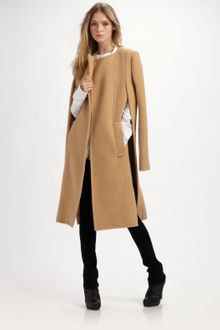 Alexander Wang Nubby Wool Coat-cape - Lyst