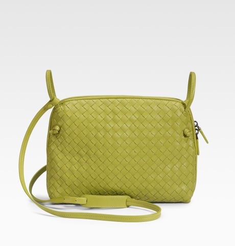 bottega veneta messenger leather bag lyst