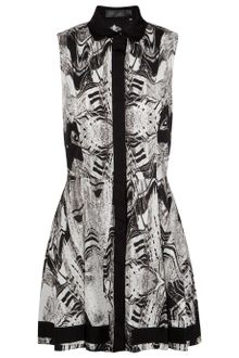 Proenza Schouler Sleeveless Printed Shirt Dress - Lyst