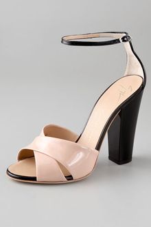 Giuseppe Zanotti Crisscross Sandals On Chunky Heel - Lyst