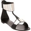 Giuseppe Zanotti Metal Disc Tstrap Sandal in Black - Lyst