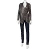 Yigal Azrouel Leather Blazer in Gray (grey) - Lyst