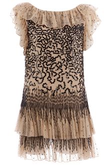 RED Valentino Sequin Detail Dress - Lyst