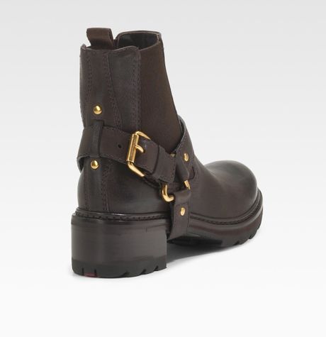 prada lug sole canvas boots