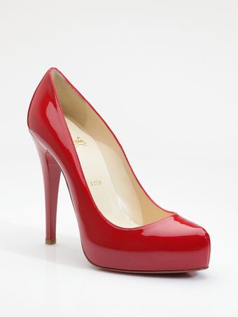 Christian Louboutin Rolando Patent Leather Platform Pumps - Lyst