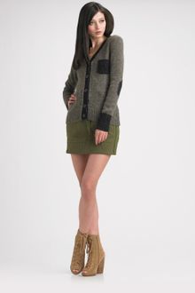 See By Chloé Contrast Knit Cardigan - Lyst