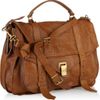 Proenza Schouler Ps1 Extra Large Leather Satchel in Brown (caramel) - Lyst