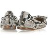 Miu Miu Bowembellished Python Ballerina Flats in Gray - Lyst
