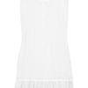 Miu Miu Tulletrimmed Cottonjersey Dress in White - Lyst