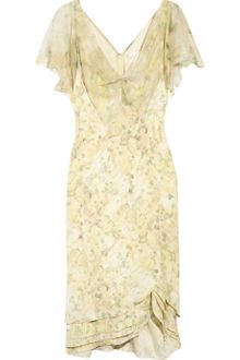 Zac Posen Buttercup-print Silk-crepe Dress - Lyst