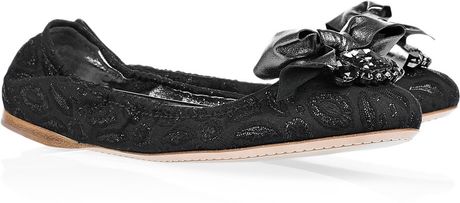 miu miu jeweled flats