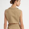 Yves Saint Laurent Cotton/wool Cropped Top in Beige - Lyst