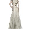 Alexander Mcqueen Gown with Angel Print in White - Lyst