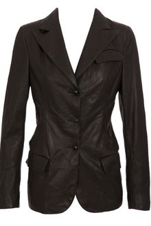 Bottega Veneta Single-breasted Leather Jacket - Lyst