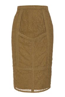 Burberry Prorsum Lace Pencil Skirt - Lyst