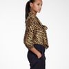 Tory Burch Bow Blouse in Animal (leopard)