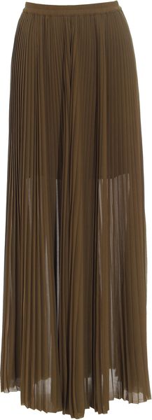 Acne Nelli Long Pleat Skirt - Lyst