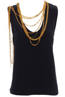 Balmain Vest with Chain Detail - Lyst
