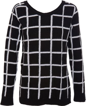 Cooperative Designs Grid Design Sweater - Lyst