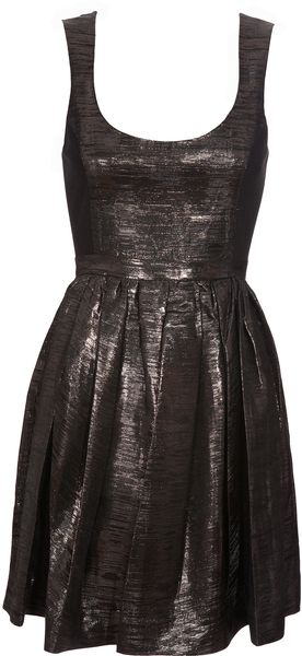 Adam Jacquard Pinafore Dress - Lyst