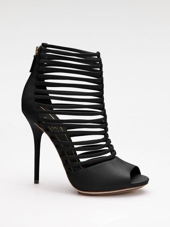  Inga Strappy Leather Ankle Boots 