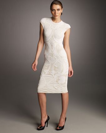 Alexander McQueen 3d Koi Jacquard Dress - Lyst