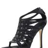 Gucci Soraya Jeweled Sandal in Black - Lyst