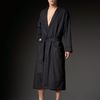 Hanro Society Wrap Robe in Gray for Men (graphite) - Lyst