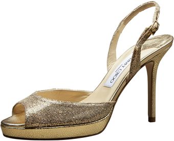 Jimmy Choo Glitter Sandal - Lyst