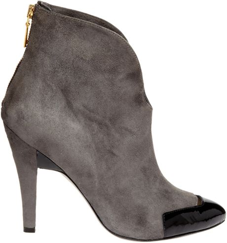 shoe boots grey