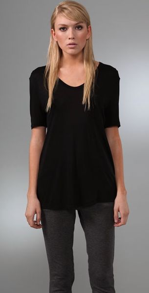 T By Alexander Wang Classic T Shirt with Pocket - Lyst