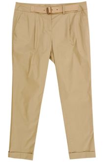 Burberry Brit Cotton Pleat Front Trouser - Lyst