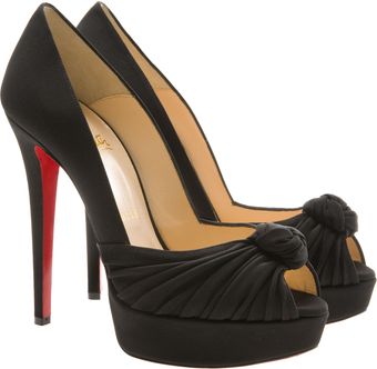 Christian Louboutin Greissimo Silk Platform Stilettos - Lyst