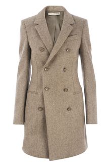 Balenciaga Tweed Coat - Lyst