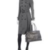 Burberry Prorsum Lace Trench Coat in Gray (grey) - Lyst