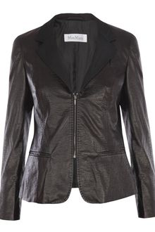 Max Mara Volt Leather Jacket - Lyst