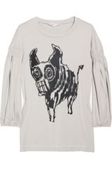 See By Chloé Dog-print Cotton T-shirt
