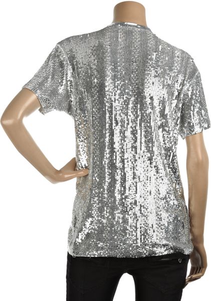 t shirt with silver