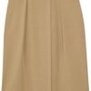 Chloé Aline Pleated Wool Skirt in Beige (camel) - Lyst
