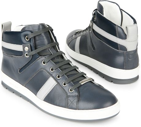 Dior Homme Tennis Hiâtop Trainers in Gray for Men (grey) | Lyst