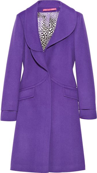 Emanuel Ungaro Wool-blend Lapel Coat - Lyst