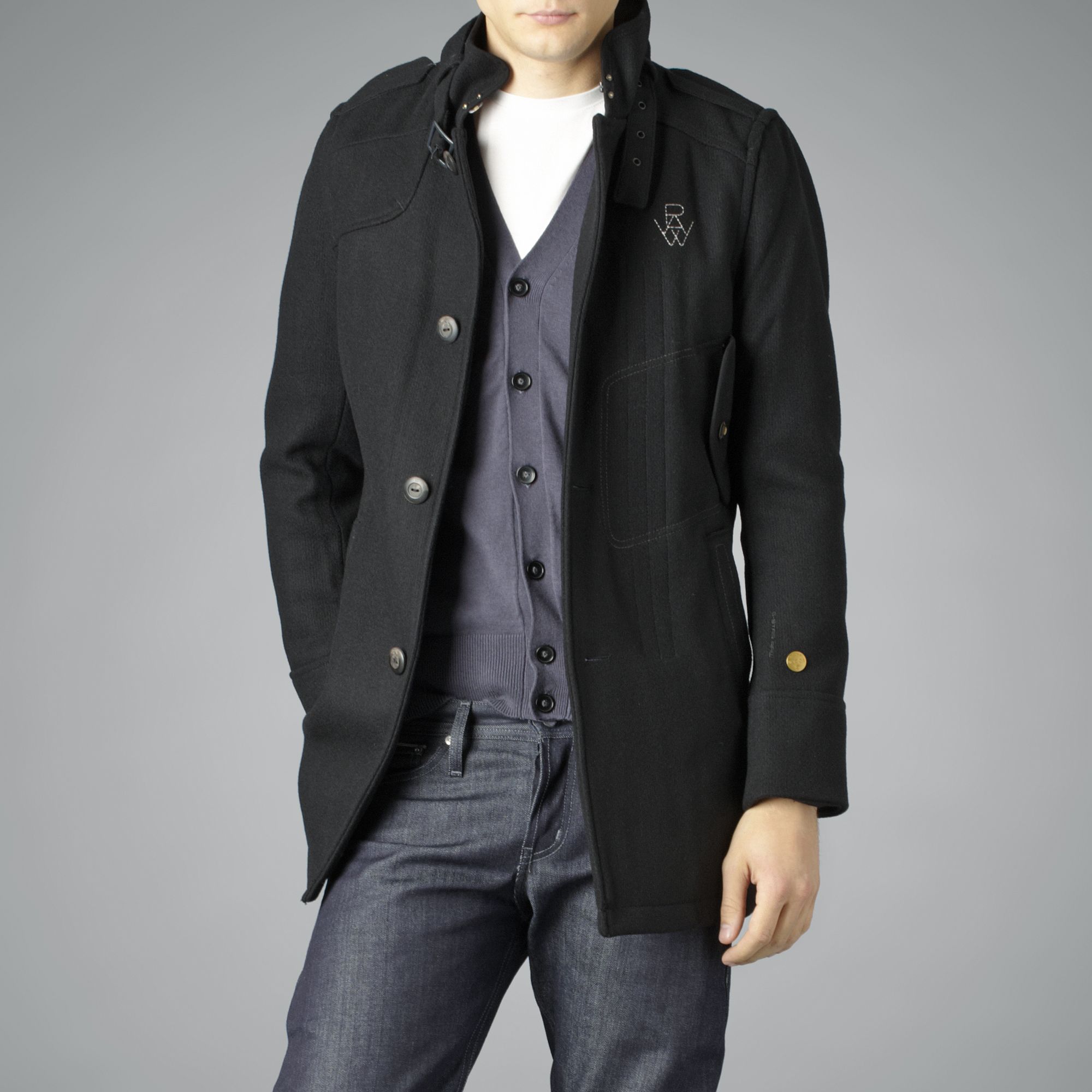 Gstar Raw Garber Trench Coat in Black for Men Lyst