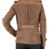 Gold Bunny Murmaski Collar Leather Jacket in Brown - Lyst
