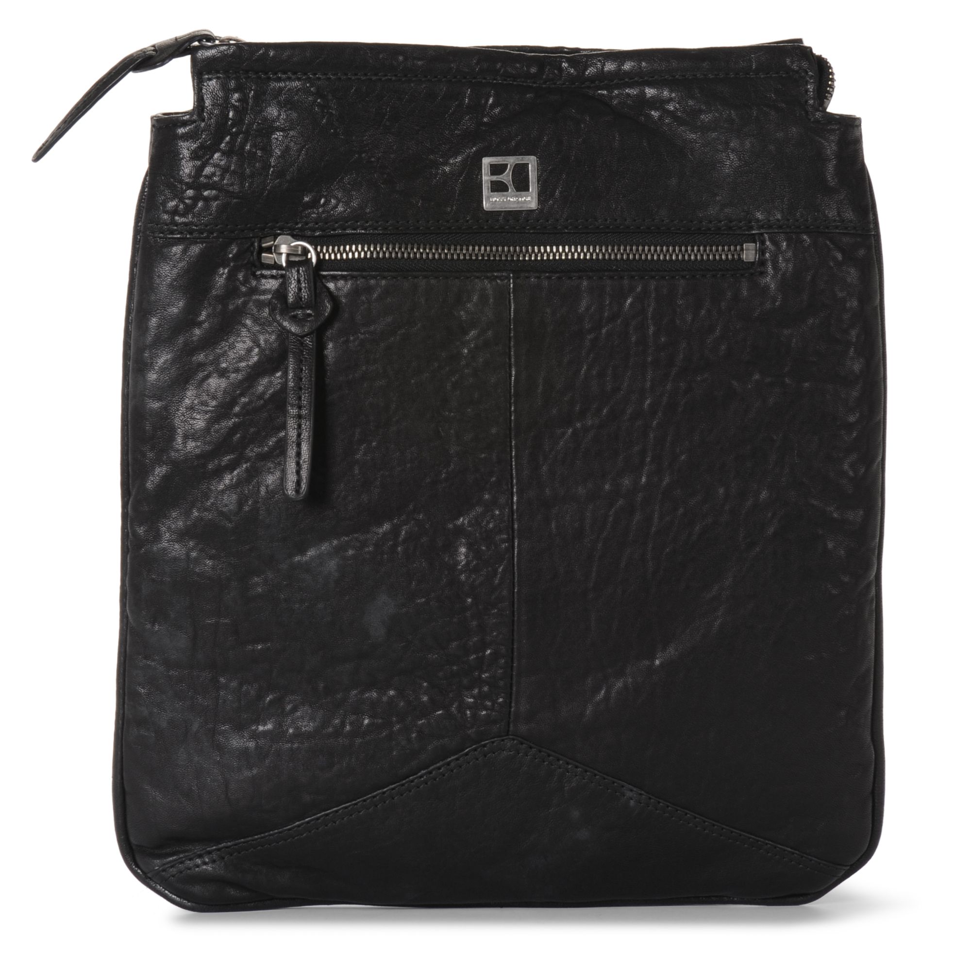 Hugo Boss Leather Reporter Bag in Black for Men | Lyst