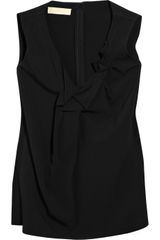 Michael Kors Origami-pleated Silk-blend Top