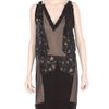 Vionnet Black Sheer Dappled Silk Dress in Black - Lyst